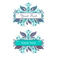 Blue floral logo