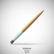 Paint brush for drawing or makeup realistic isolated N2