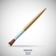 Paint brush for drawing or makeup realistic isolated N3