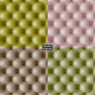 Set colored leather upholstery furniture textured background