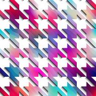 Hounds-tooth pattern on white background
