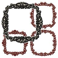 set of vintage retro frames