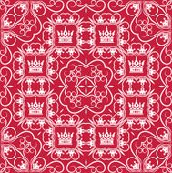 red wallpaper in old style N10