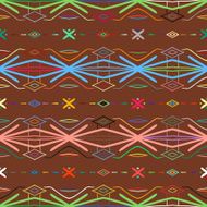 Vector seamless ethnic pattern N16