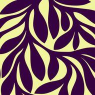 Grunge retro seamless pattern of colored leaves N2