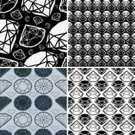 pattern from diamond - Illustration
