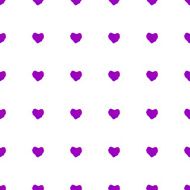 Watercolor seamless pattern with hearts