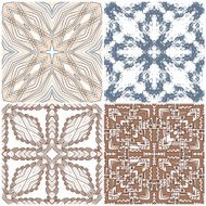 Set of 4 colorful ethnic seamless patterns N6