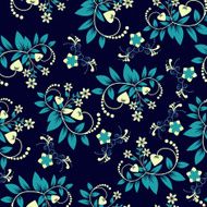 botanical floral Vintage background with flowers