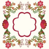 vector vintage floral background