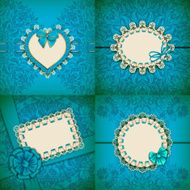 Elegant vector template for luxury invitation card N4