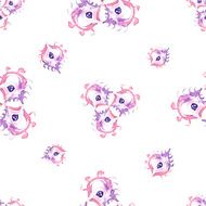 Vector abstract watercolor seamless pattern