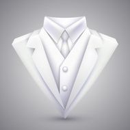 Triangle jacket and tie