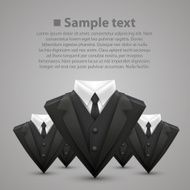 Triangle jacket and tie team