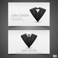 Triangle jacket card vector illustration