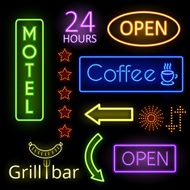 Neon glow signs