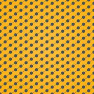 Halftone of dots which intersect lines on a yellow background