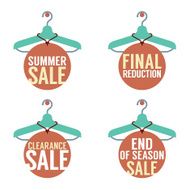 Clothes Hangers With Sale Tag N2