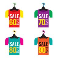 Clothes Hangers With Sale Tag N3