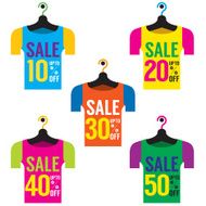 Clothes Hangers With Sale Tag N4