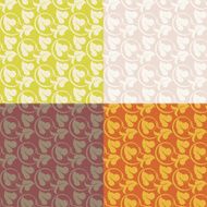Set of seamless vintage patterns