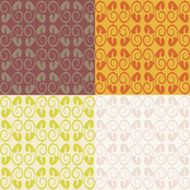 Set of seamless vintage patterns N2
