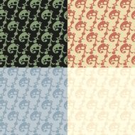 Set of seamless vintage patterns N6