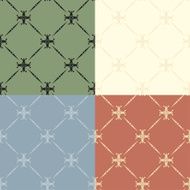 Set of seamless vintage patterns N8