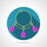 Bracelet colored vector icon