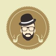 gentleman cartoon avatar N16
