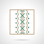 Flat line vector icon for patchwork