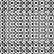 Black and White Circle Seamless Pattern Background
