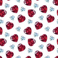 Seamless pattern of precious stones N2