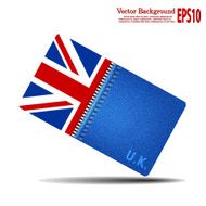 Denim with flags of U K