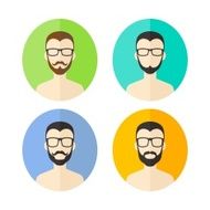 man avatar user picture cartoon character