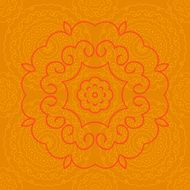 indian orange pattern