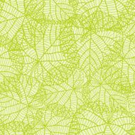 Seamless nature pattern with green leaves