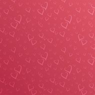 Vector Seamless Pattern with Stylized Hearts N2