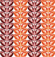 Garnet and fire opal leaves seamless texture vector