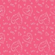Pink romantic pattern N2