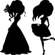 Silhouette fashion girls top models