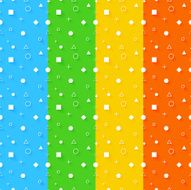 4 Seamless Vector Geometry Patterns