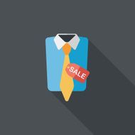 shopping suit flat icon with long shadow eps10