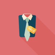 shopping suit flat icon with long shadow eps10 N2