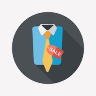 shopping suit flat icon with long shadow eps10 N3