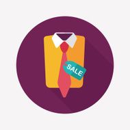 shopping suit flat icon with long shadow eps10 N4