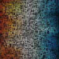 Vector summer pattern of geometric shapes