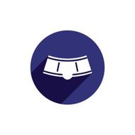 Pants vector icon isolated