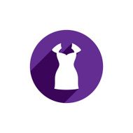 Dress vector icon isolated