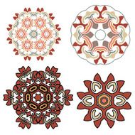 Romantic set of lace patern in retro style